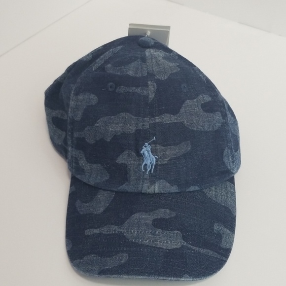 Polo Ralph Lauren Blue Camo Hat - Picture 3 of 8
